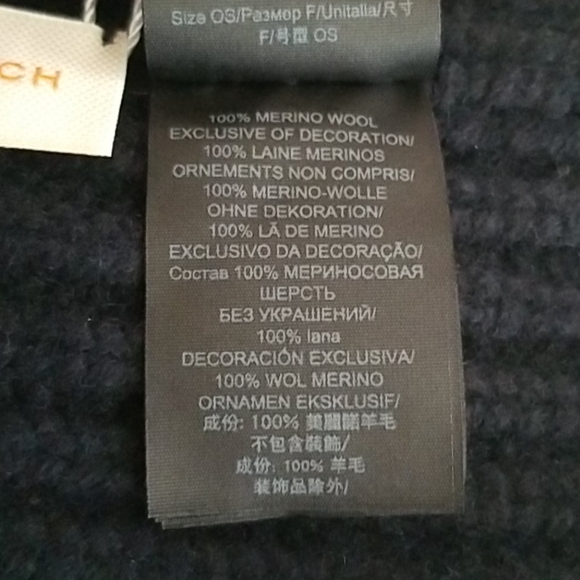 New Tory Burch Logo Merino Beanie - Picture 9 of 10